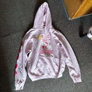 Hello Kitty Pink Hoodie with Graphic Design